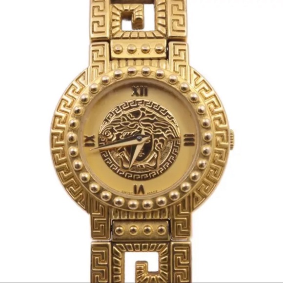 Versace 14k Gold Plated Watch AMAZING!! - Picture 2 of 9